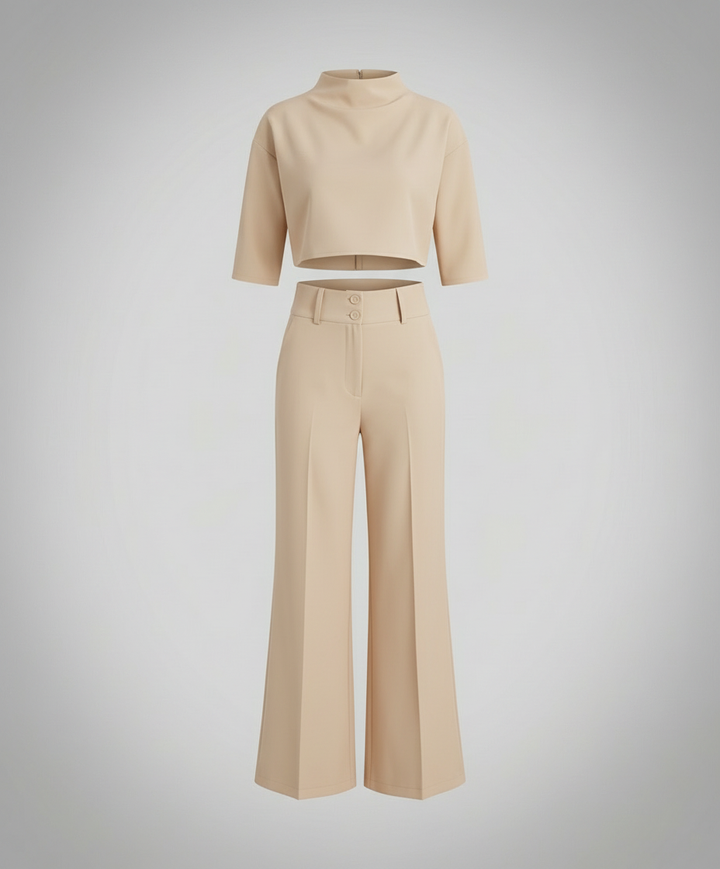 Tailored Autumn Pants Set Women