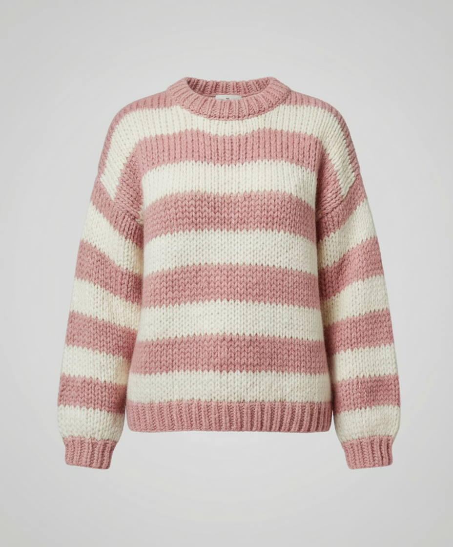 Striped Women's Oversized Sweater