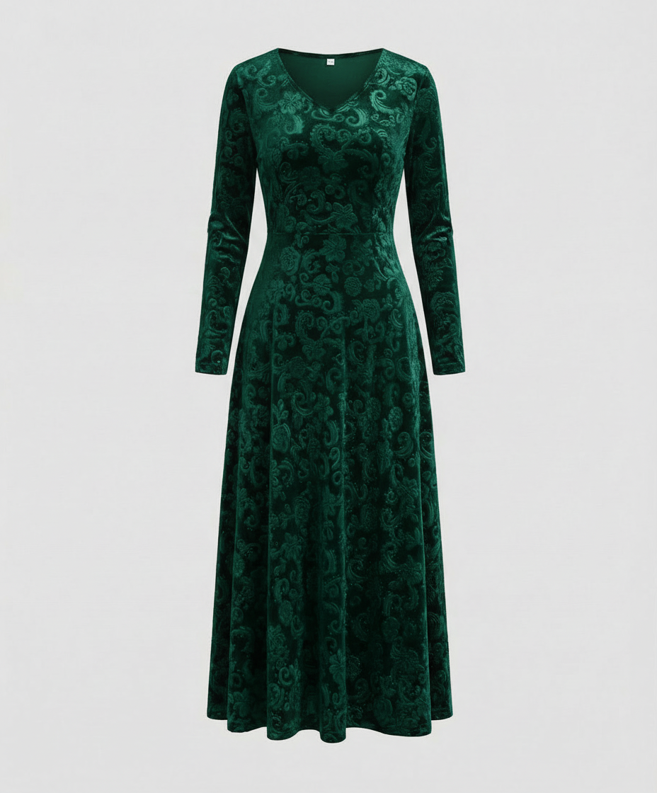 Figure-flattering Flared Dress