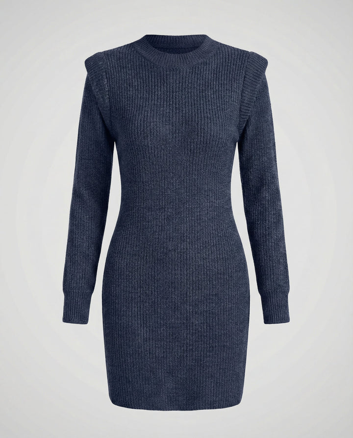 Elegant Figure-Hugging Knitted Midi Dress