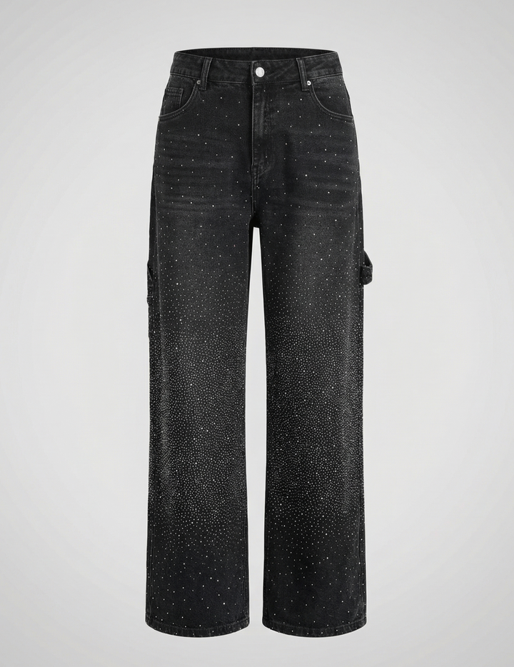 Sparkling Diamond Jeans Women