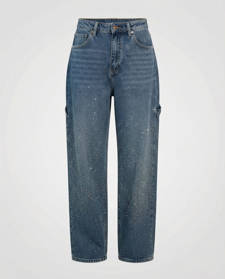 Sparkling Diamond Jeans Women