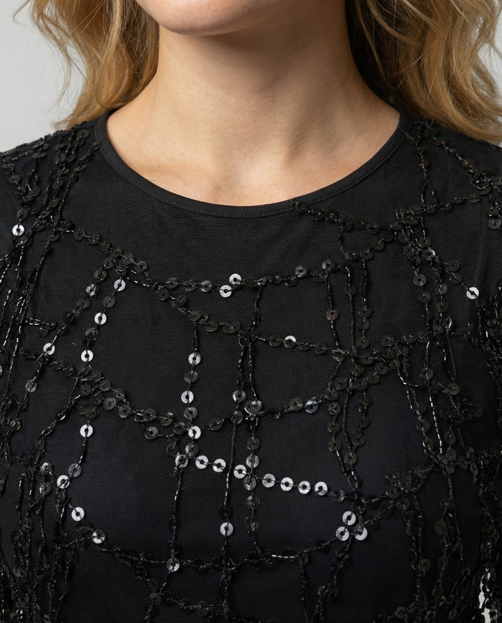 Elegant Fringe Sequin Dress Women