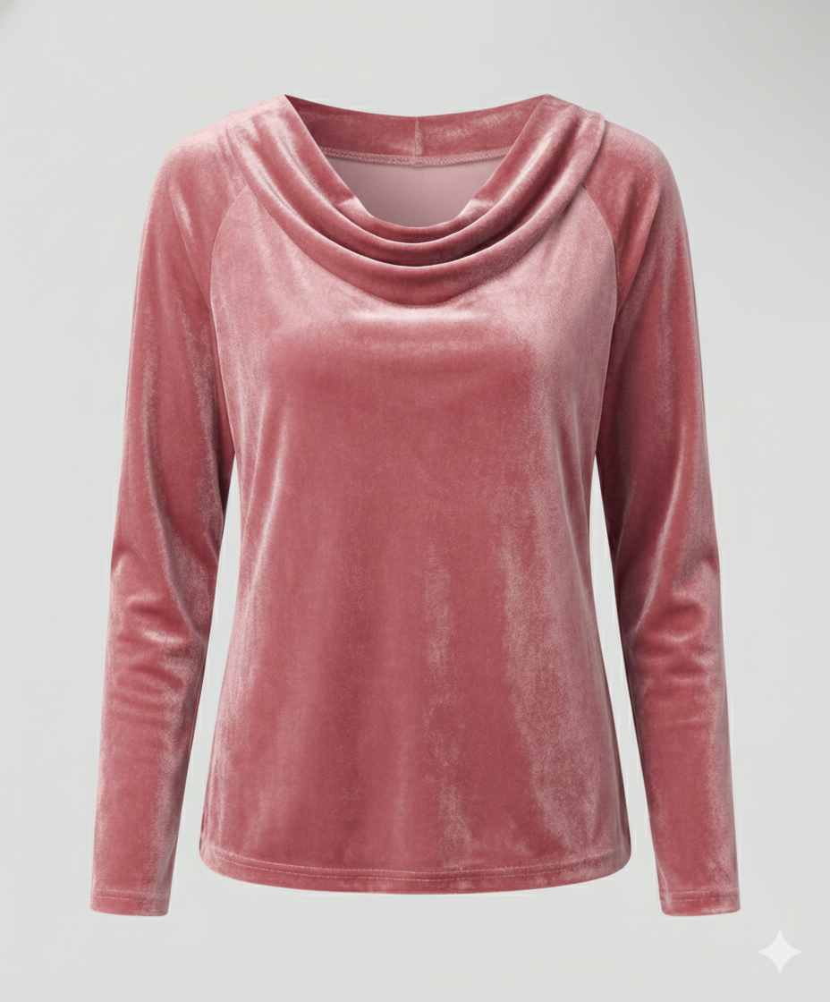 Elegant Velvet Shirt Women Casual