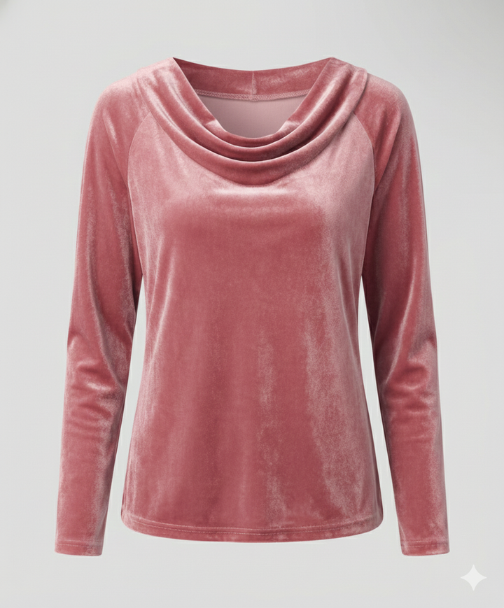 Elegant Velvet Shirt Women Casual