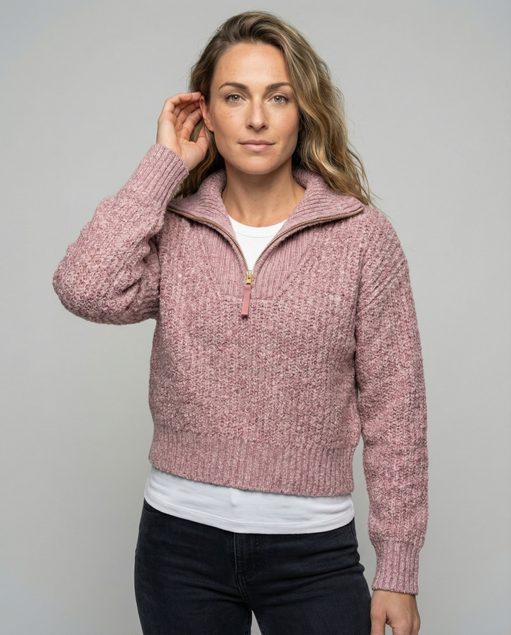 Ladies Zipper Sweater