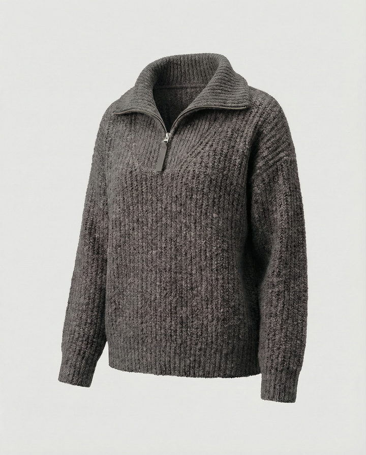 Ladies Zipper Sweater