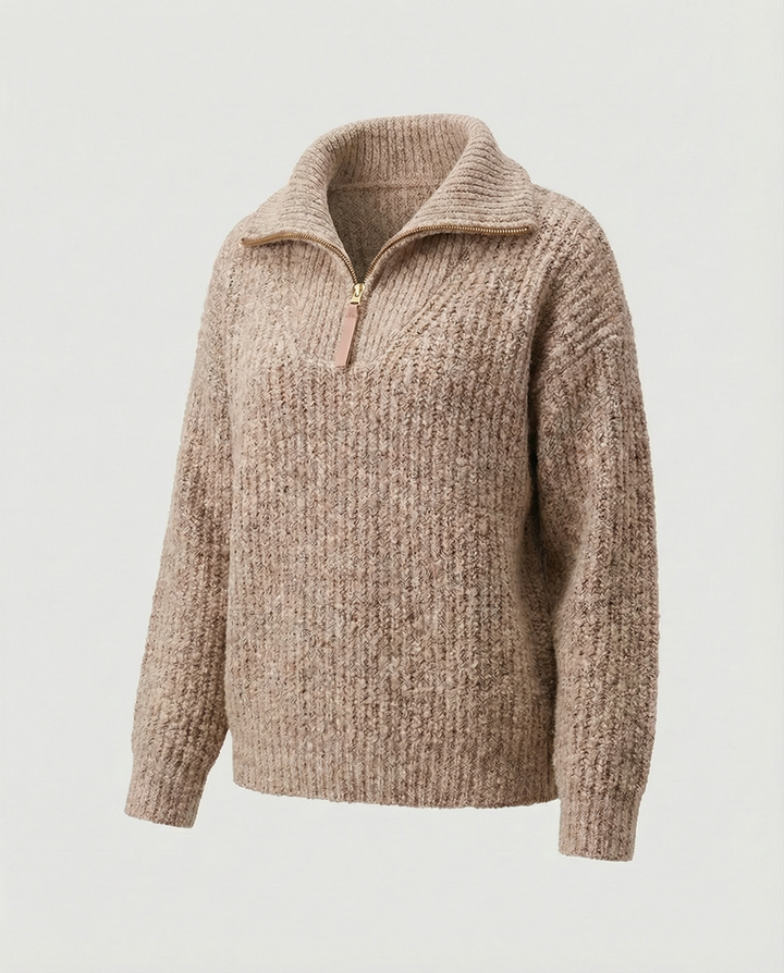 Ladies Zipper Sweater