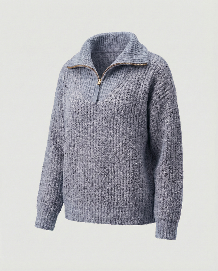 Ladies Zipper Sweater