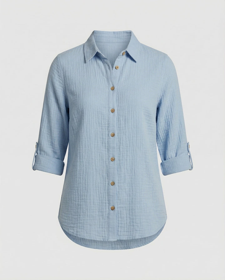 Elegant Ruffle Women's Shirt