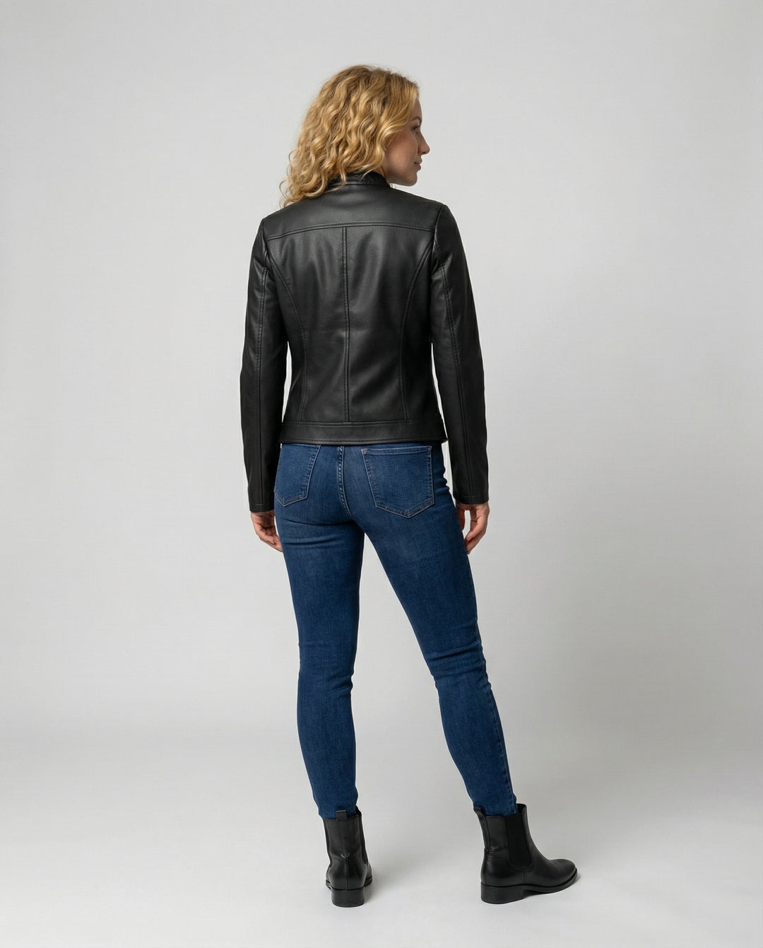 Elegant Leather Jacket Women