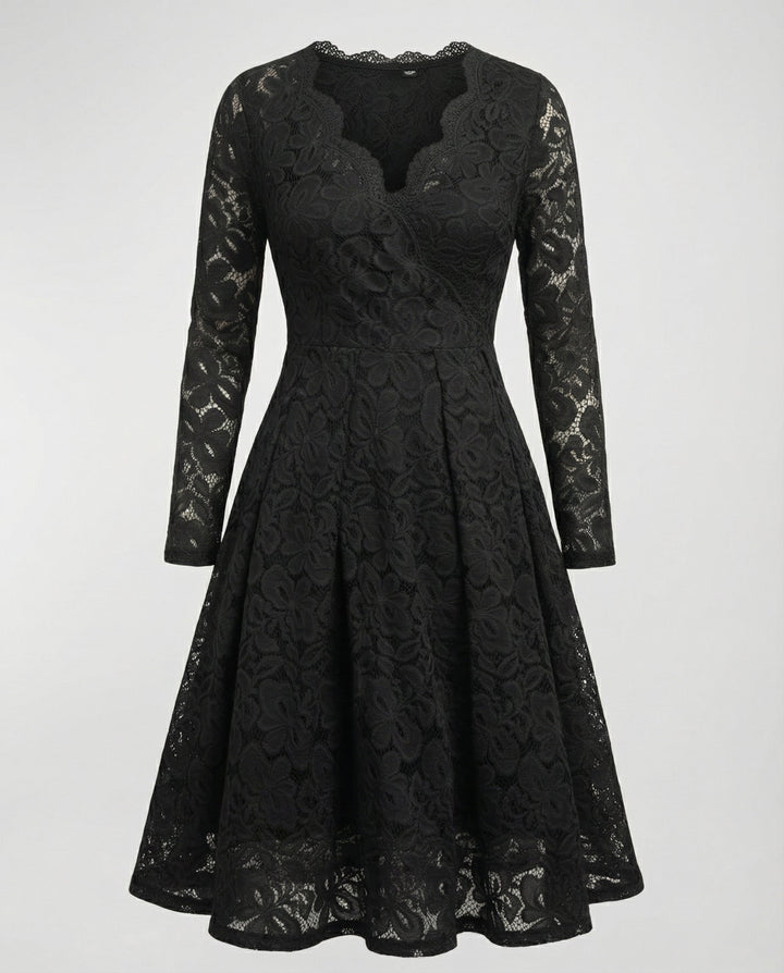 Elegant lace dress women