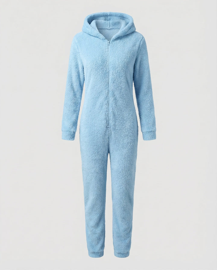 Women Teddy Fleece Overall Hood