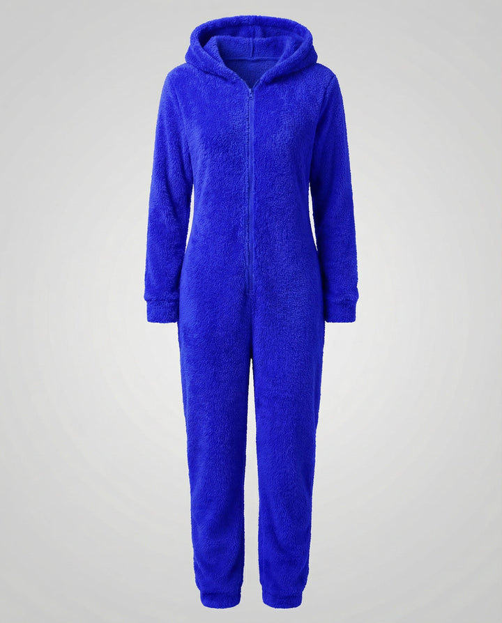 Women Teddy Fleece Overall Hood