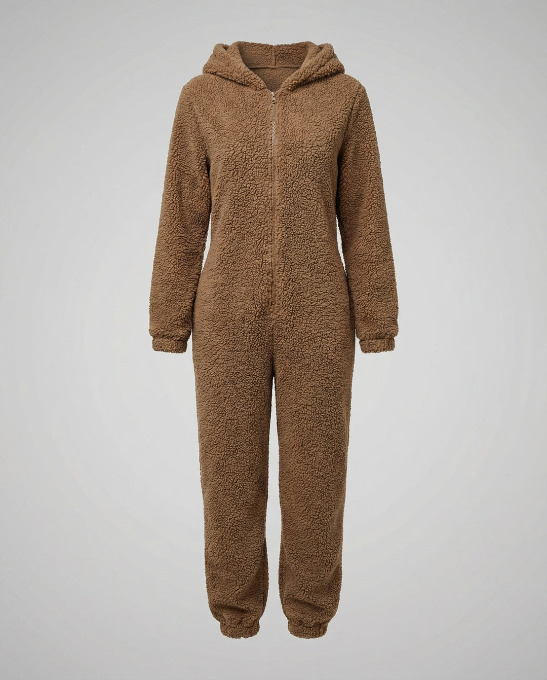 Women Teddy Fleece Overall Hood
