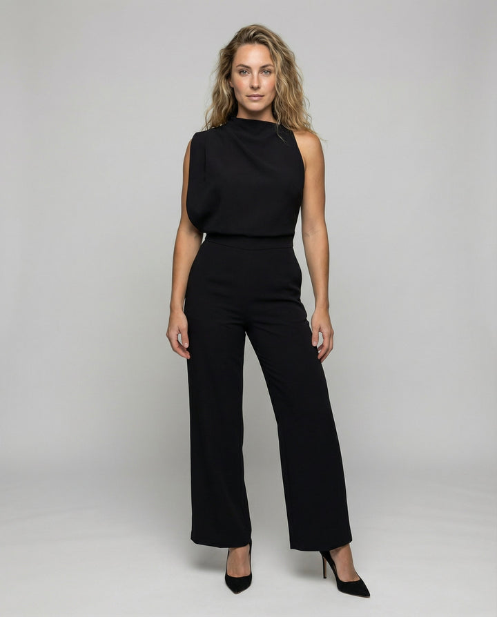 Elegant Overall Women Round Neck