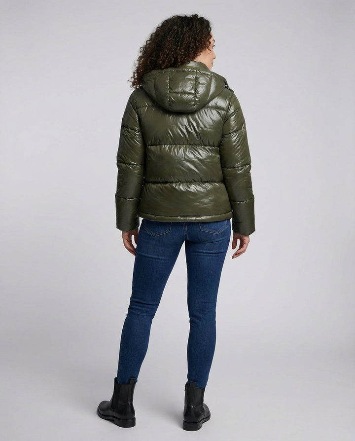 Women Puffy Jacket Hood