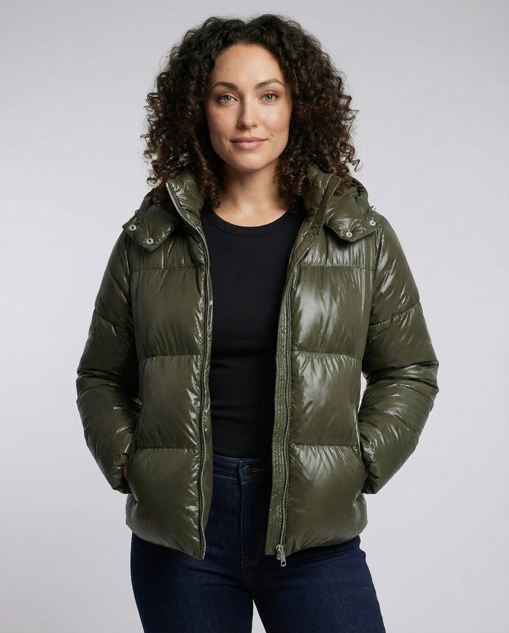 Women Puffy Jacket Hood