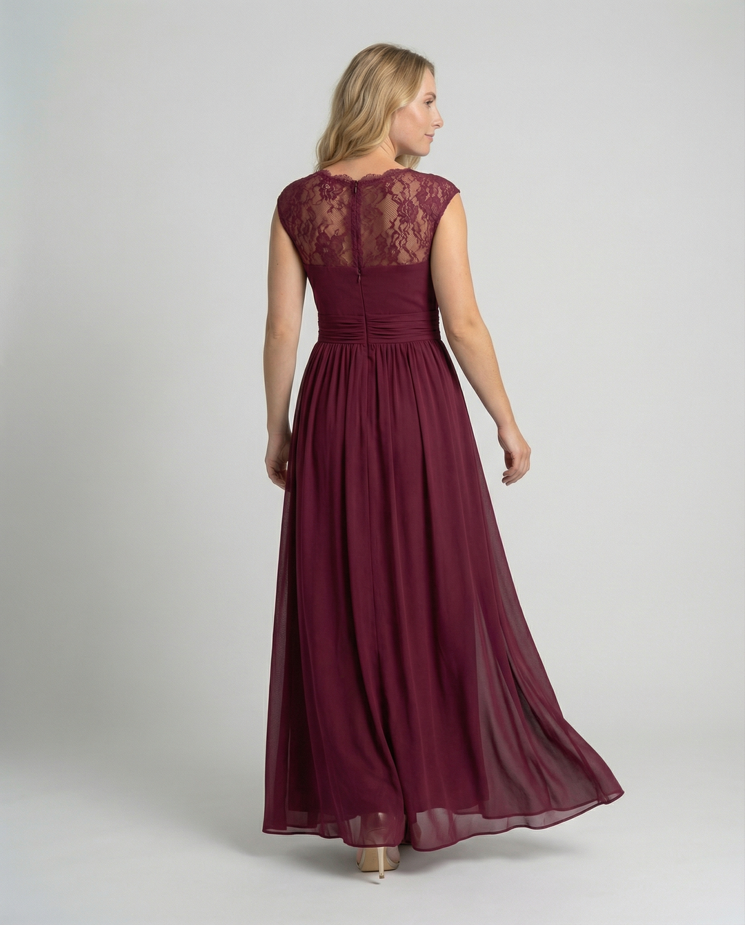 Evening dress women V-neck