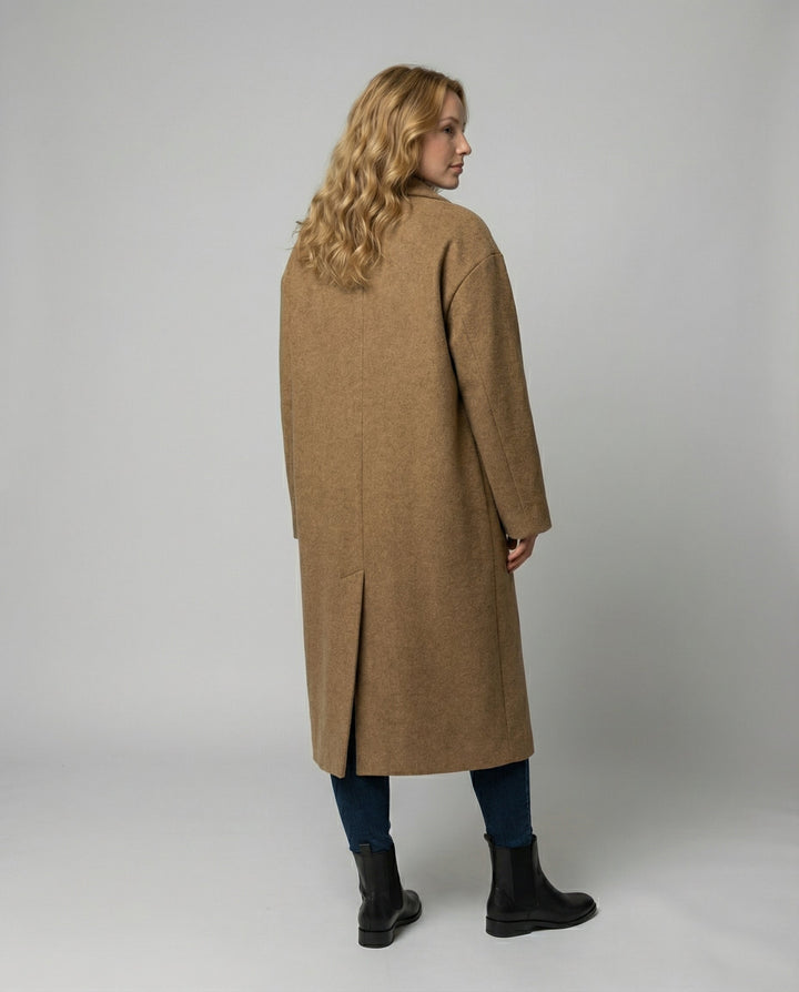Elegant Oversized Wool Coat Women