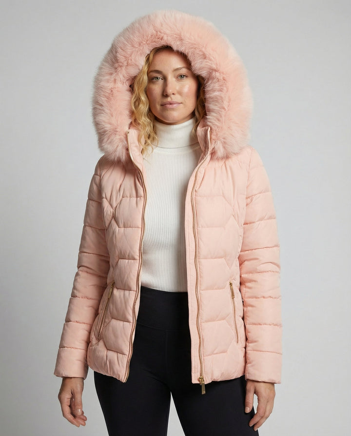 Women's Winter Jacket Faux Fur