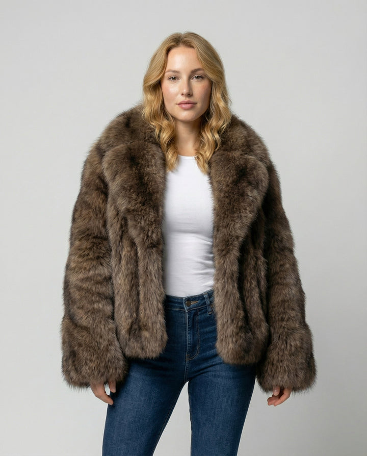 Luxurious Soft Fur Jacket Women
