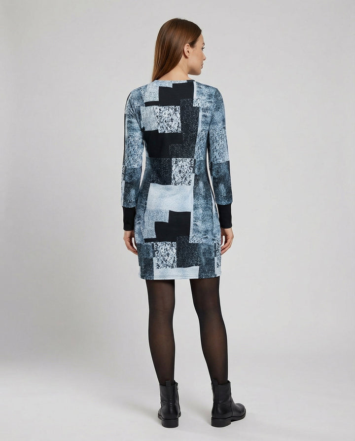 Women's Knit Dress Geometric