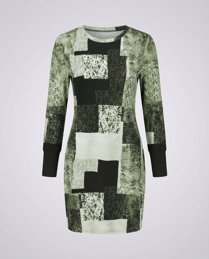 Women's Knit Dress Geometric