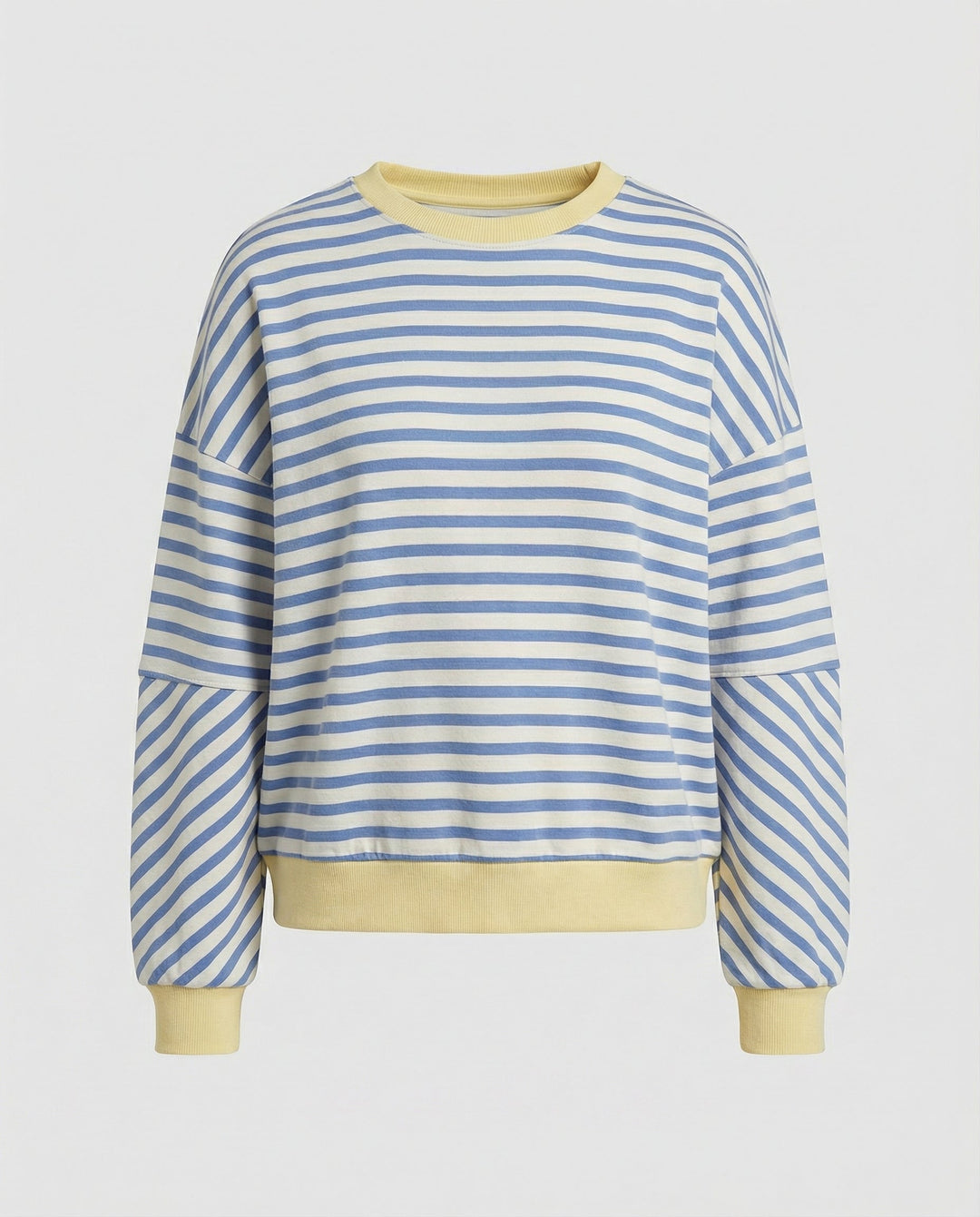 Boxy Sweatshirt Women Striped