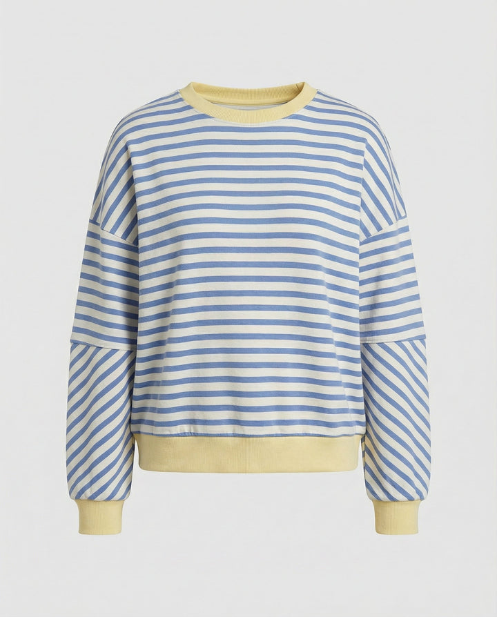 Boxy Sweatshirt Women Striped