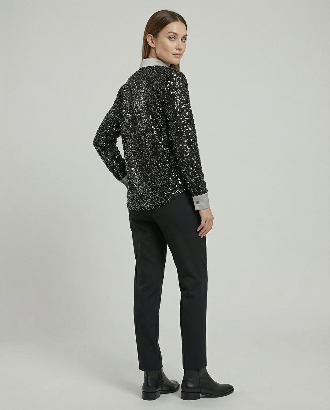 Shimmering women's sequin blouse