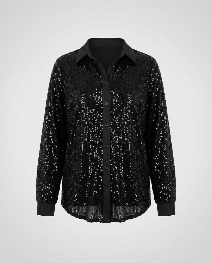 Shimmering women's sequin blouse