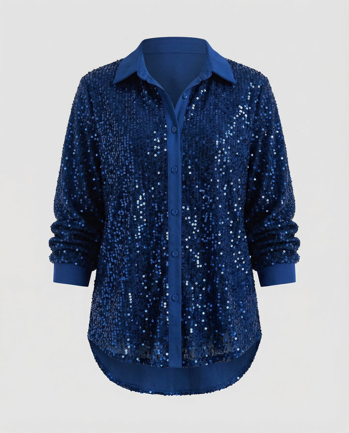 Shimmering women's sequin blouse