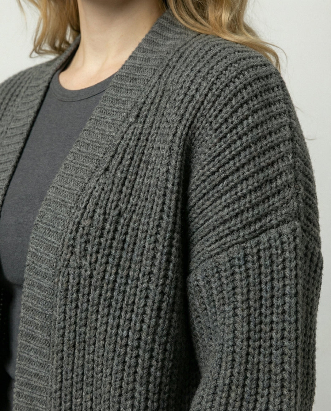 Oversized Knit Coat Women