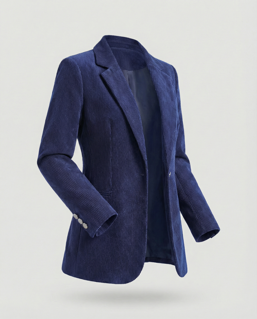 Cord Blazer Women Elegant