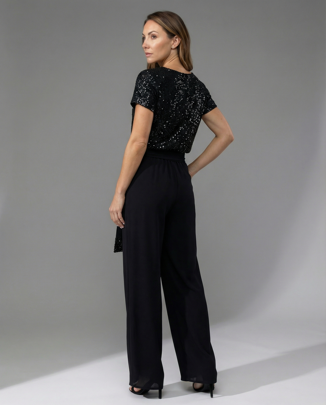 Glitter Jumpsuit Women Elegant