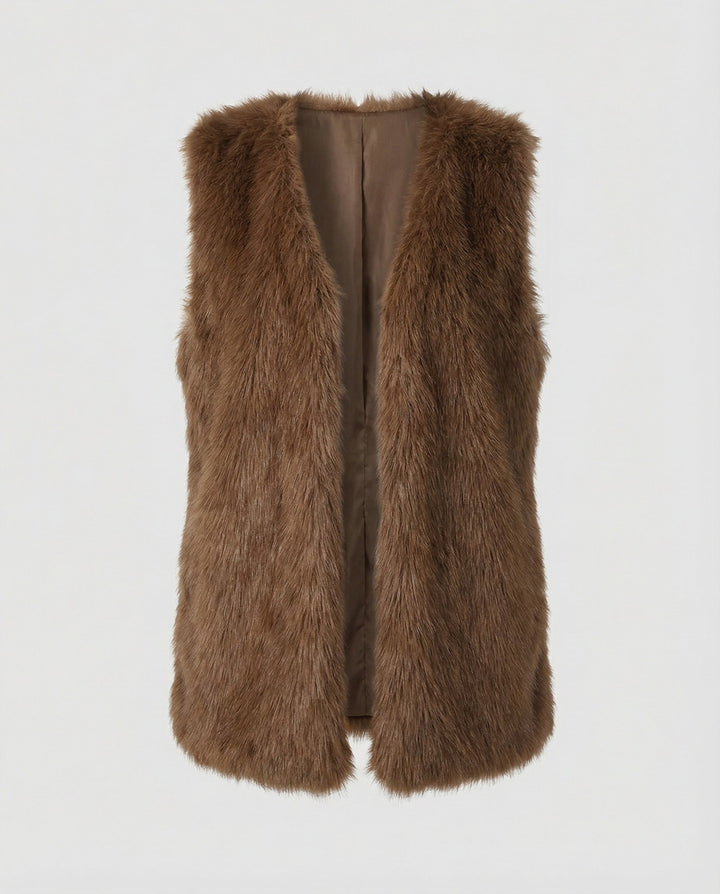 Ladies Faux Fur Vest
