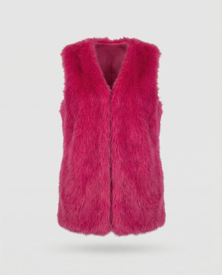 Ladies Faux Fur Vest