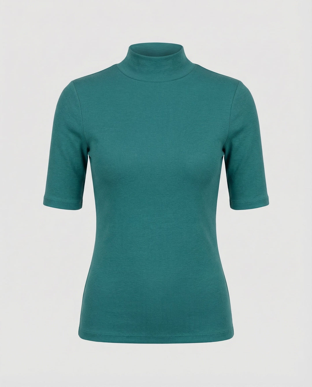 Fine knit seamless turtleneck sweater women