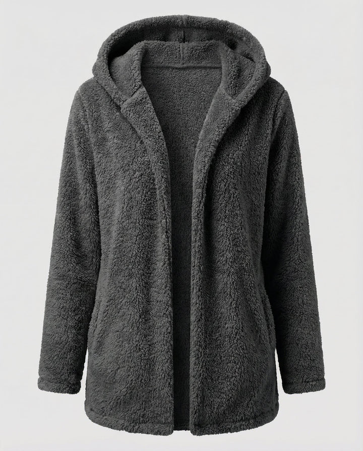 Teddy Fleece Jacket Women Long
