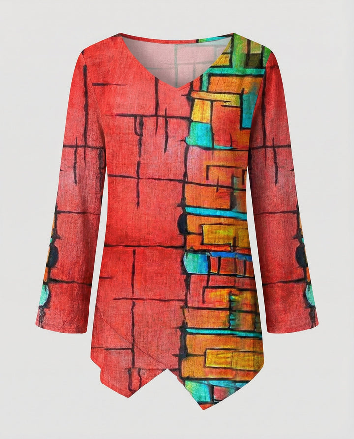 Elegant Women's V-Neck Top