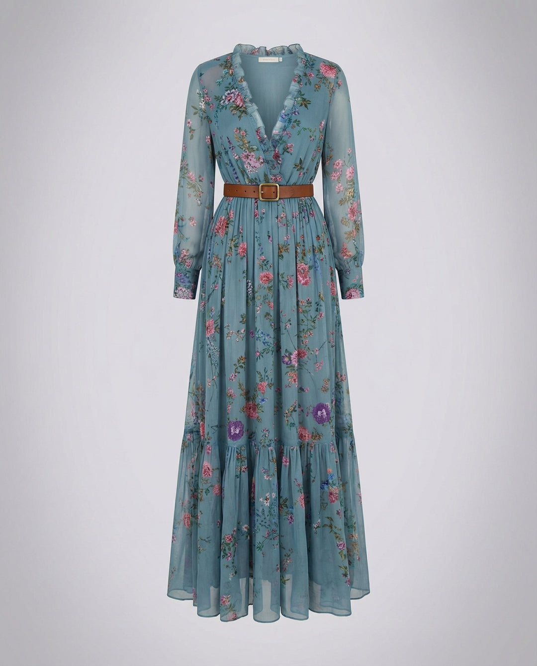 Boho Maxi dress with V-neck