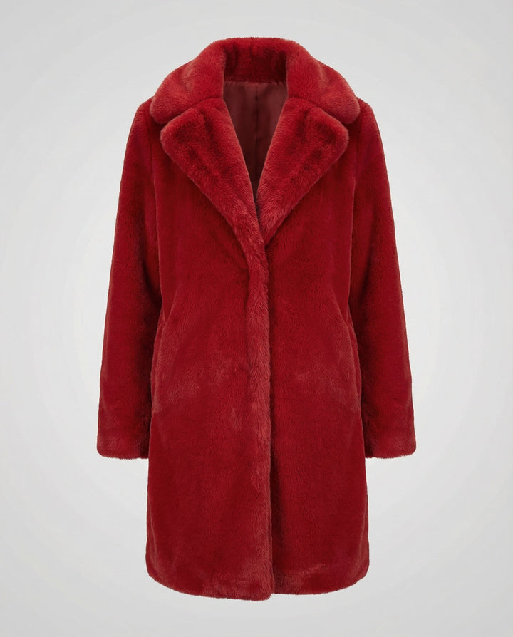 Faux Fur Winter Jacket Women