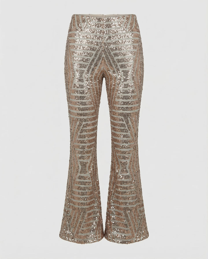 Sparkling Glitter Flare Pants
