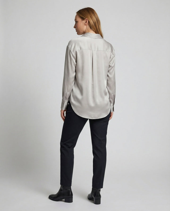 Elegant Silk Blouse Vintage Women