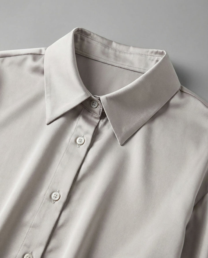 Elegant Silk Blouse Vintage Women