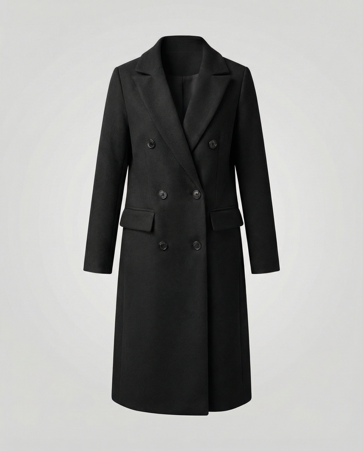 Stylish women's winter coat luxurious