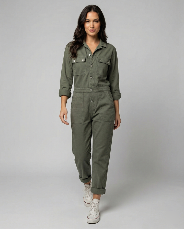 Casual Utility Jumpsuit Women