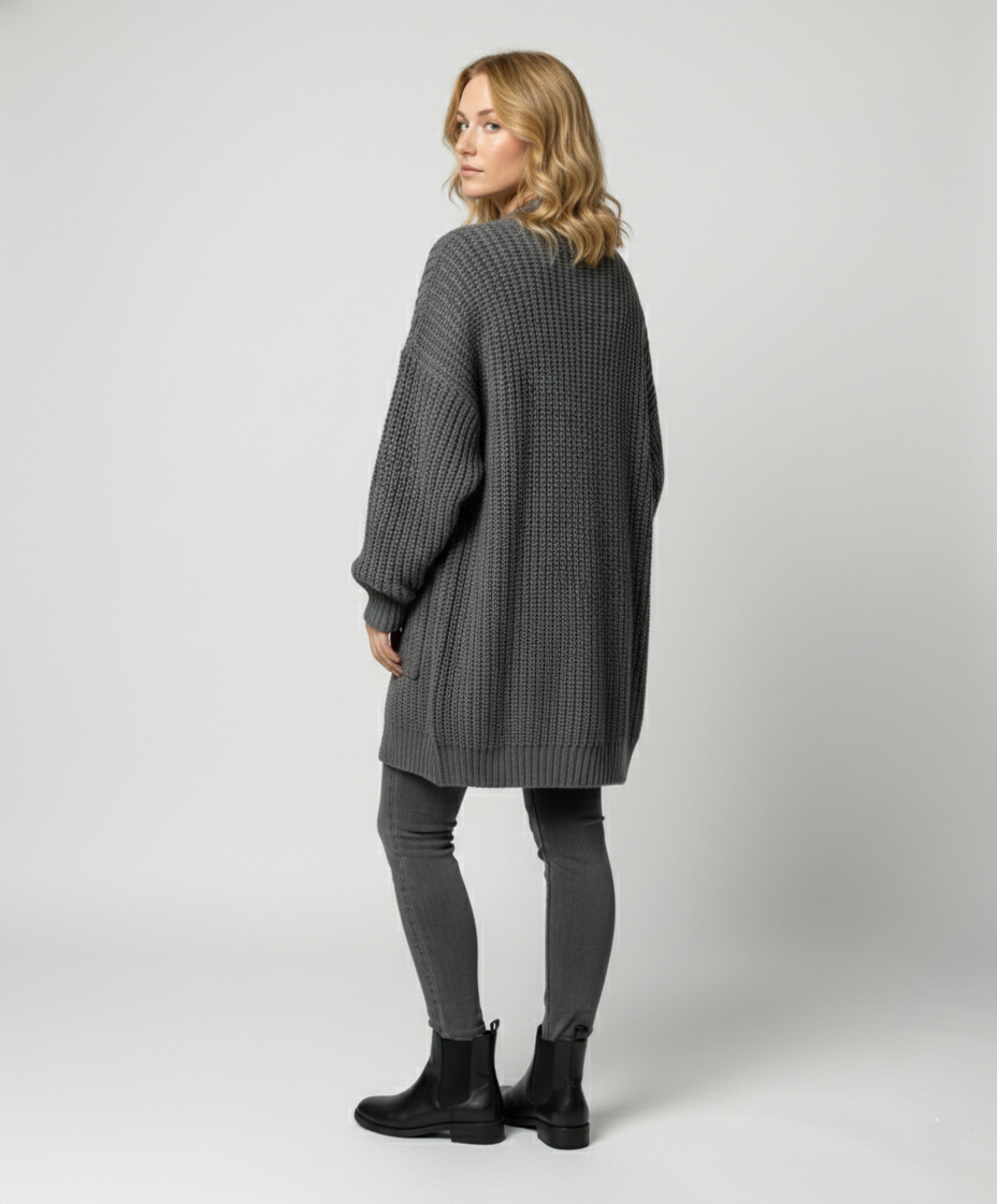 Oversized Knit Coat Women